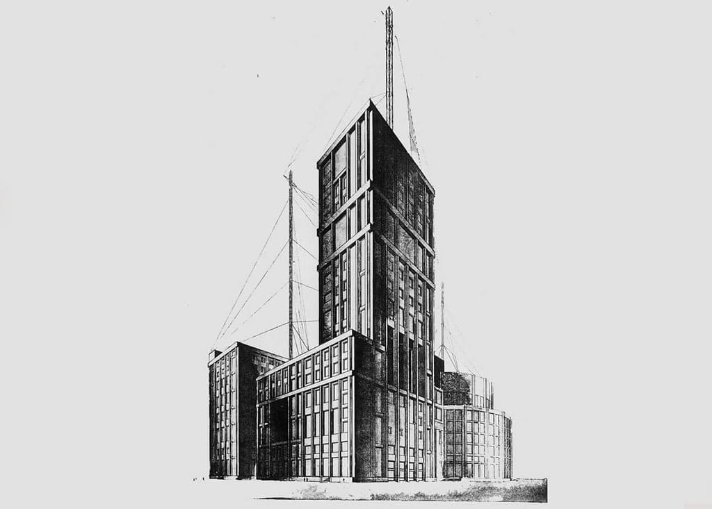 Конкурсный проект Дворца Труда, 1923 год
