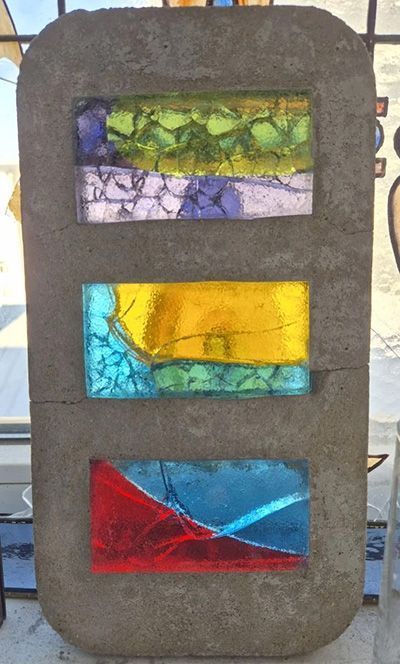 Мастер-класс «Стекло в бетоне»