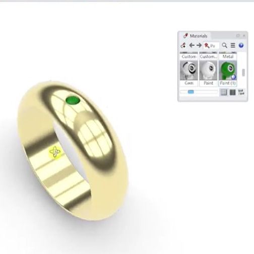 Онлайн-урок «3D-моделирование простого кольца с одним камнем в корневой закрепке»