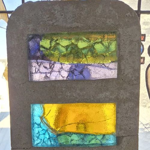 Мастер-класс «Стекло в бетоне»