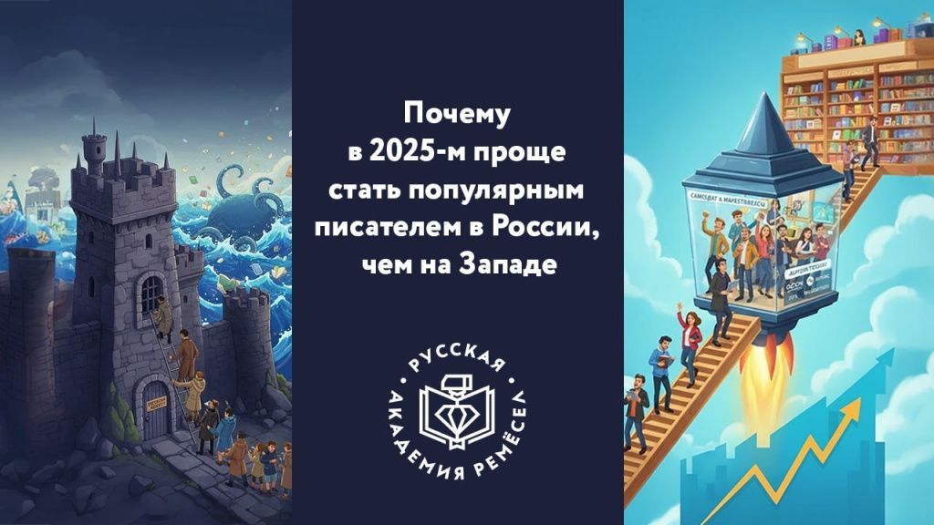 Почему в 2025-м проще стать популярным писателем в России, чем на Западе