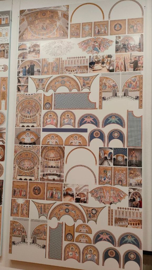Разработка главным художником проекта Мухиным Н. А. эскизов-разверток всех интерьеров собор