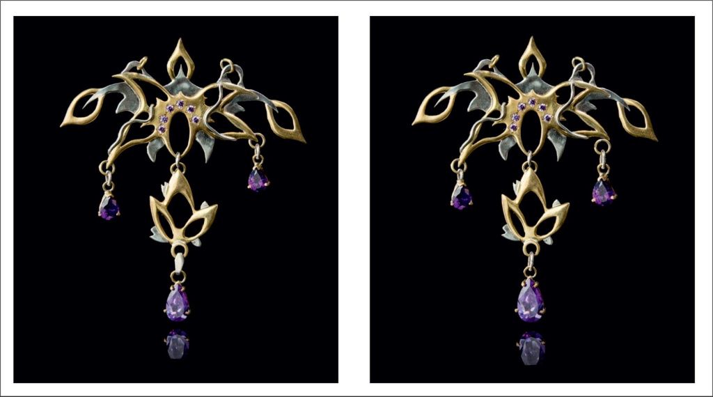 Пример 4. Подвеска до и после изменения размера вставок